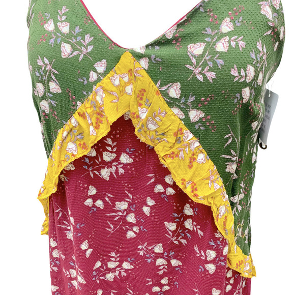 Coco + Jaimeson NWT Floral Colorblock Mini Dress - Picture 2 of 13